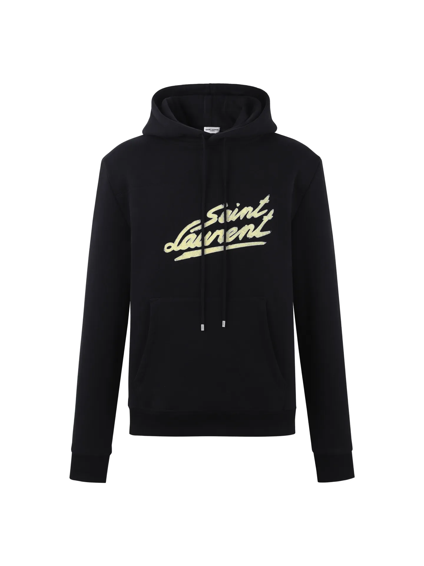 P410 SAINT LAURENT Yves Saint Laurent LOGO printed hooded sweatshirt ●Authentic 4239 purchase and development ●350 grams of combed cotton pearl fleece ●420 grams of trendy brand ribs ●100% cotton bundle cloth ●Fabrics fermentation wash ●Flock printing ●Customized 1:1 hat rope ●Customized 1:1 hanging clock ●Customized 1:1 trademark ●Fit version ●Size: S M L XL ●Style number: 2016/3B#10